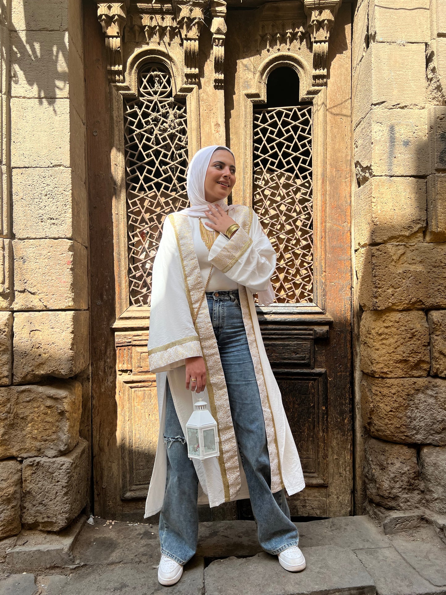 White islamic qaftan