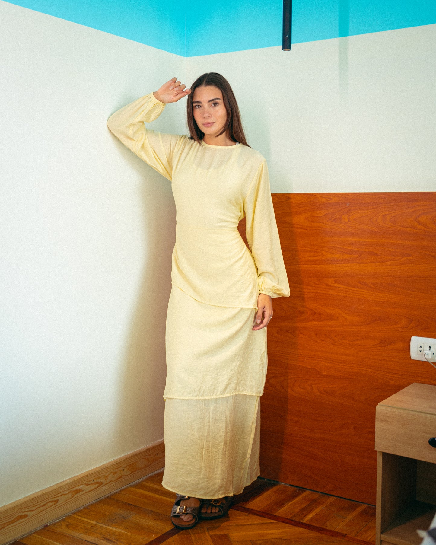 Yellow layan dress