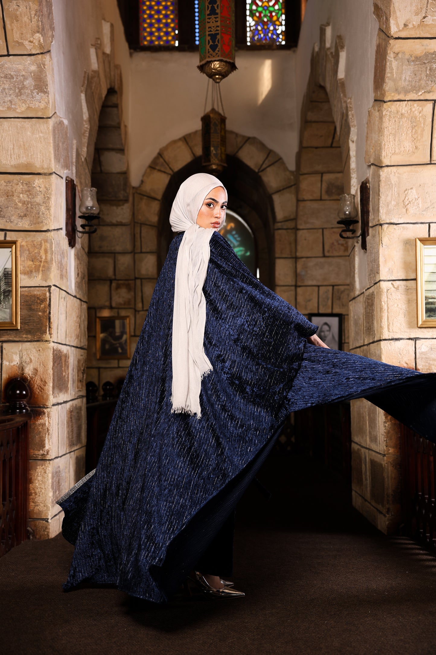 Navy najmah abaya
