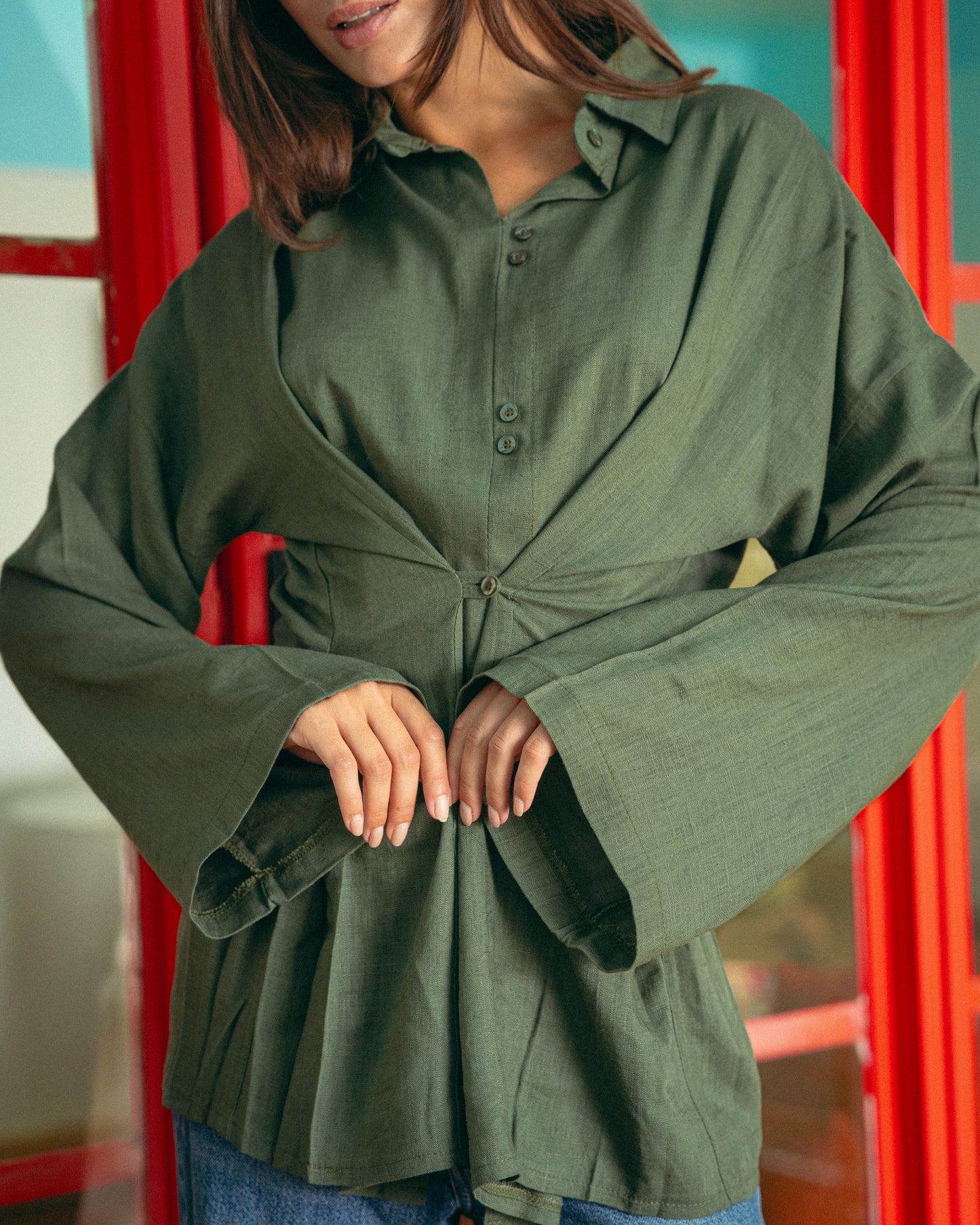 Olive dana top