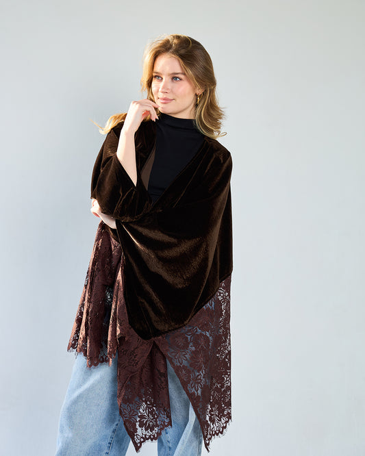 Brown gwiriya cardigan