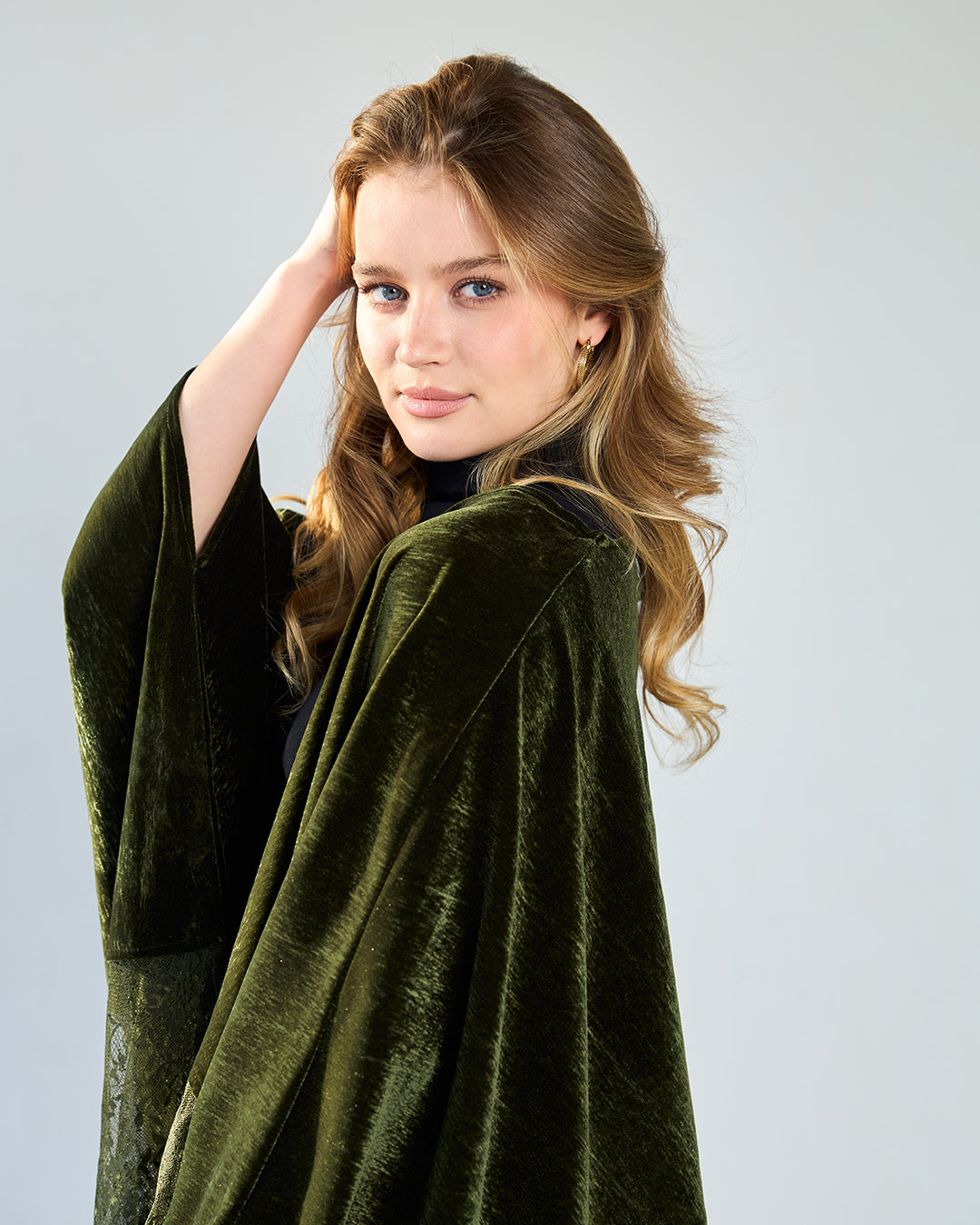Olive gwiriya cardigan