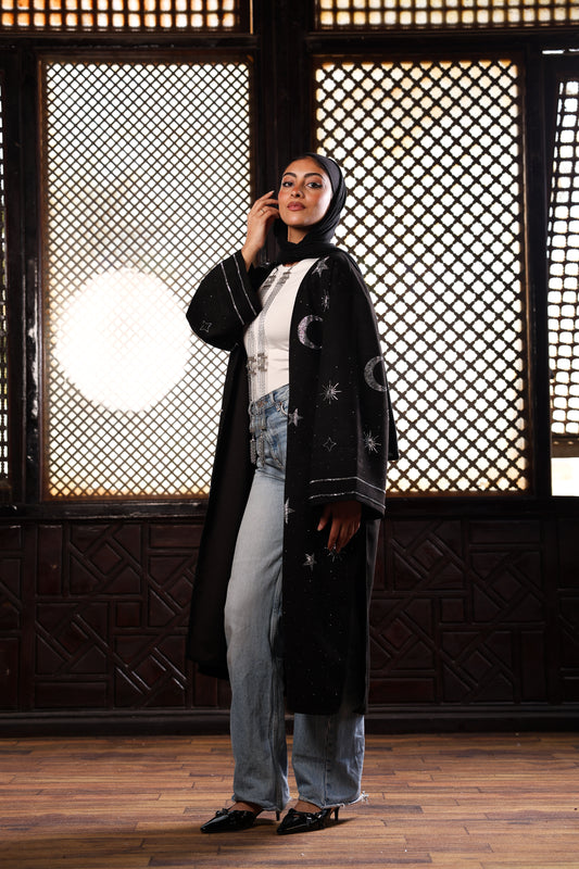 Black hilal cardigan