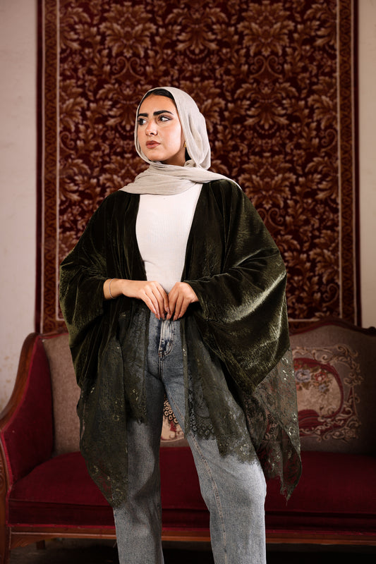 Olive gwiriya cardigan