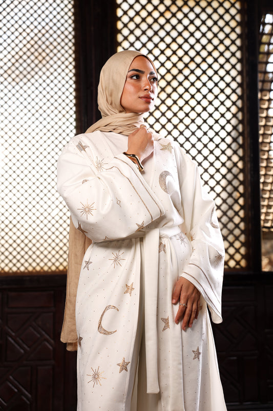 White hilal cardigan