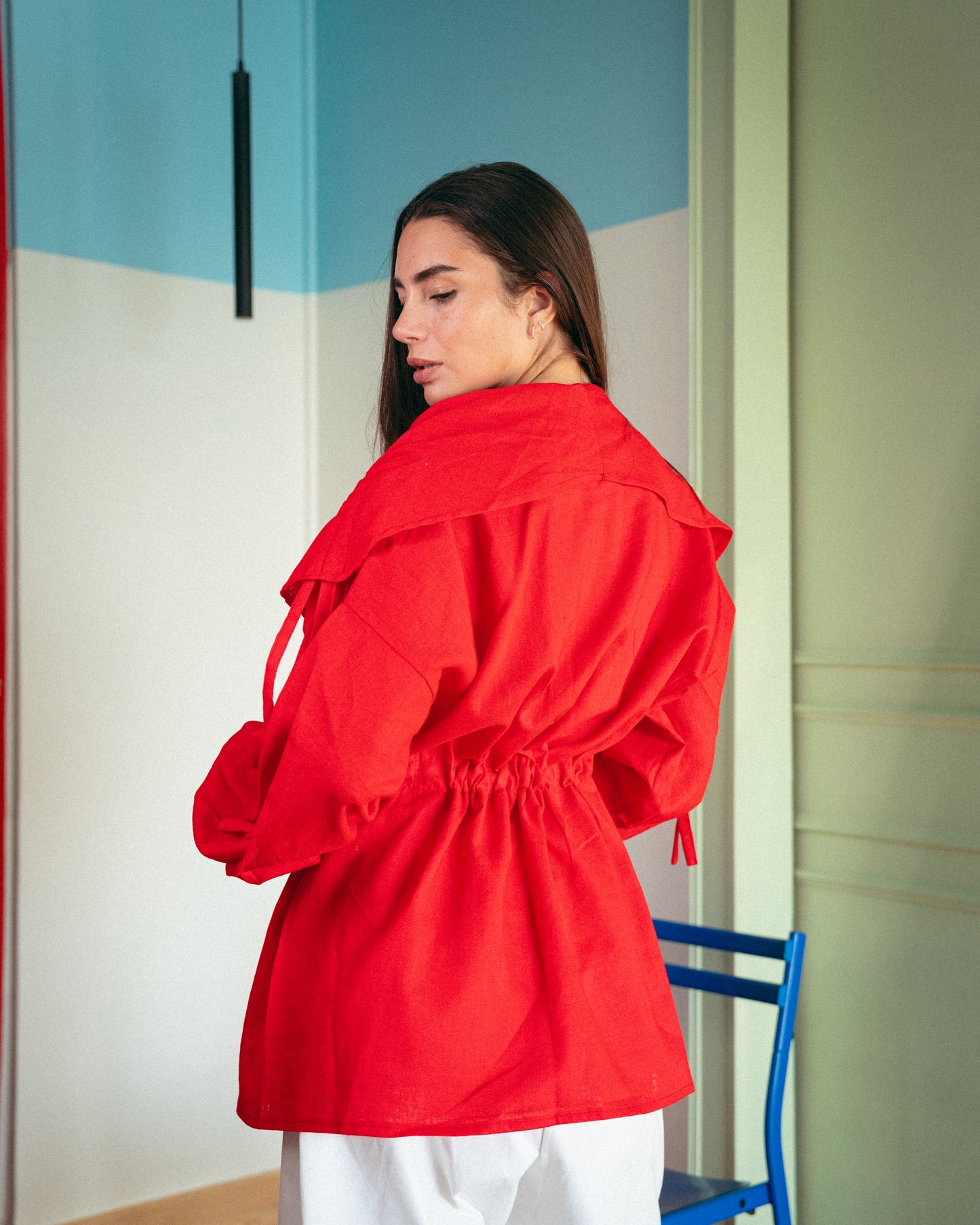 Red alma blouse