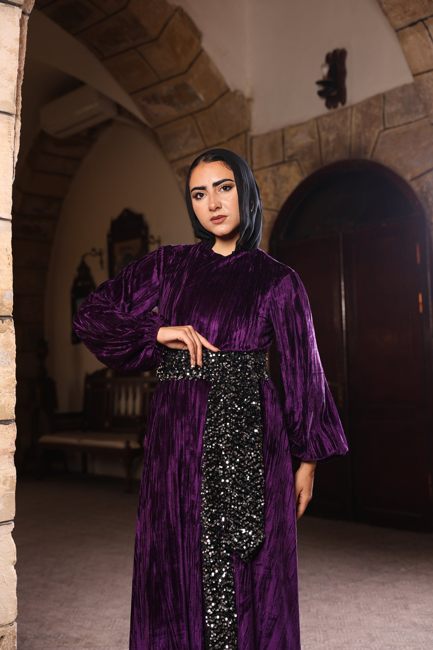 Purple hannah dress