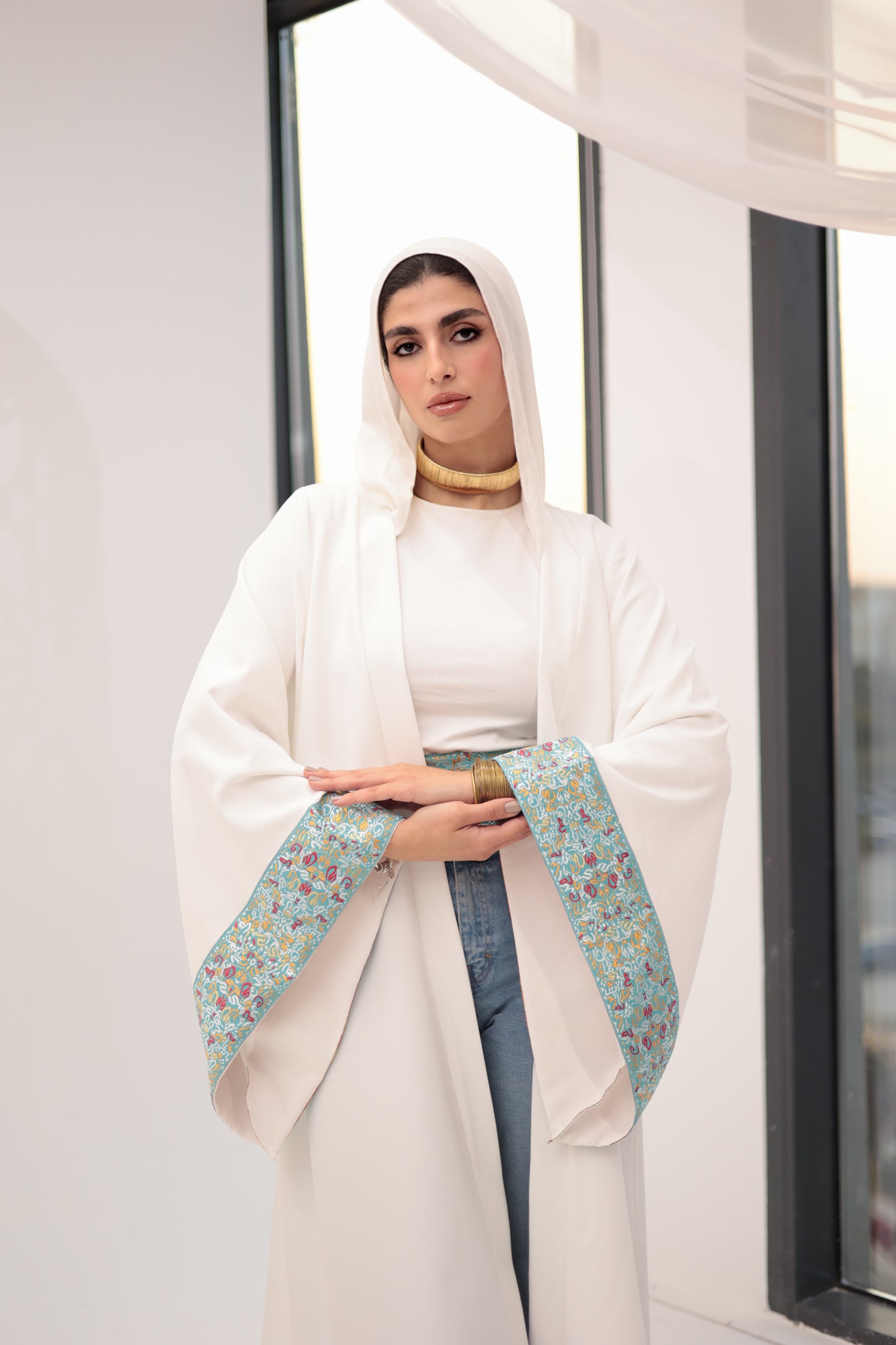 Nasim white qaftan