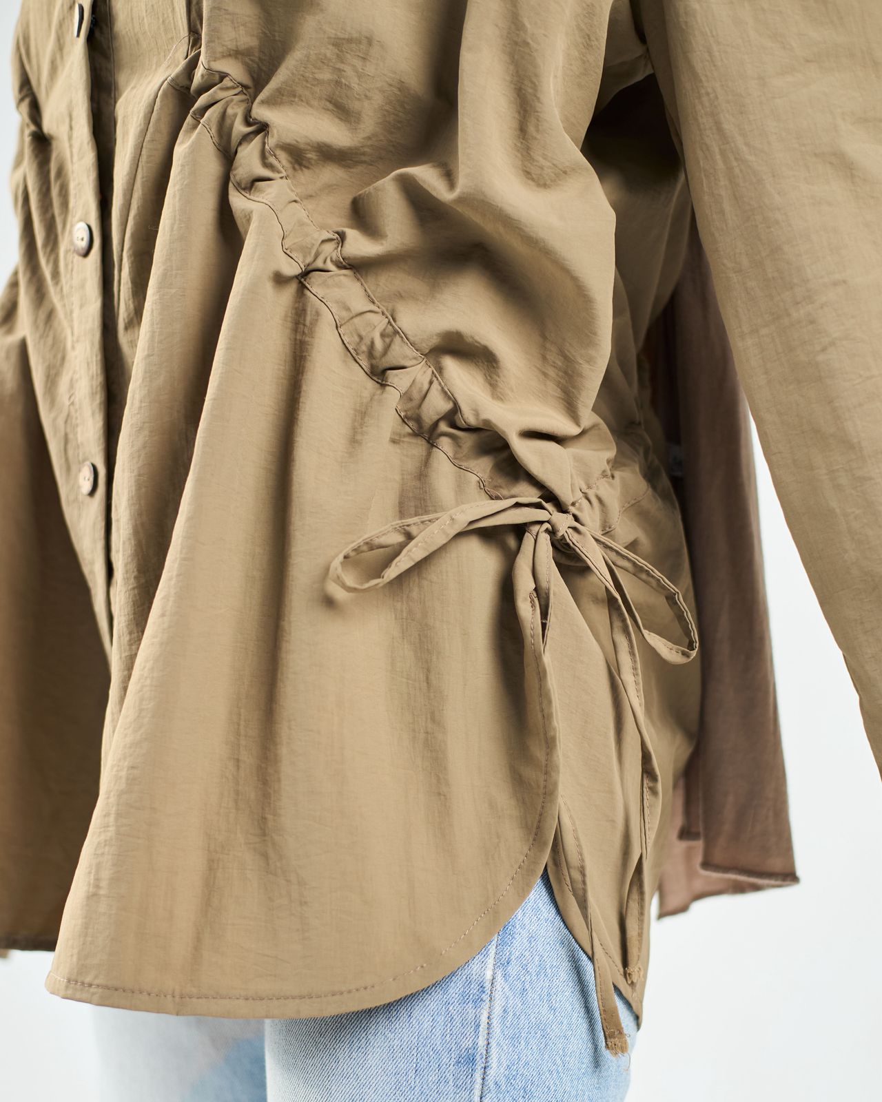 Beige waterproof blouse