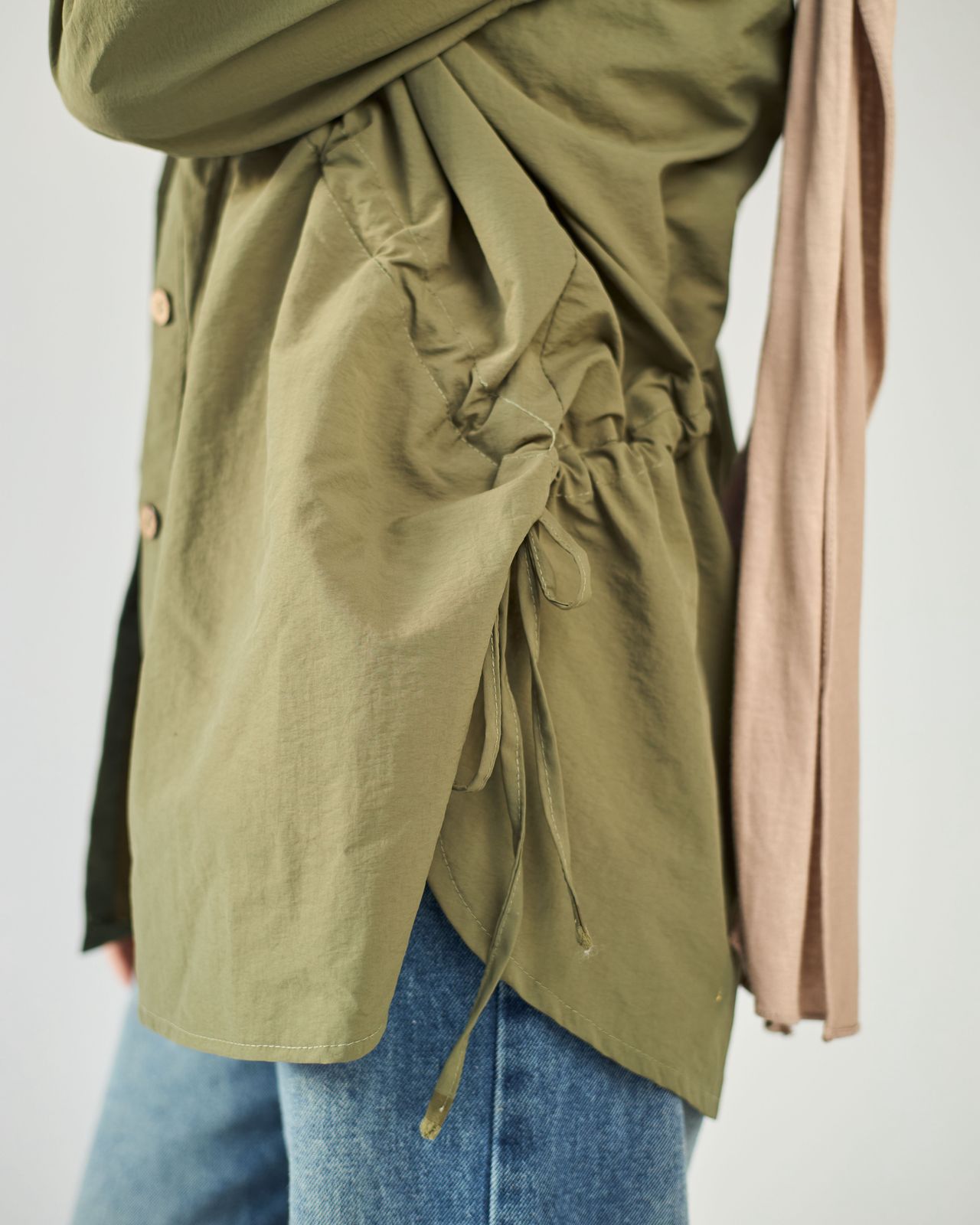 Olive waterproof blouse