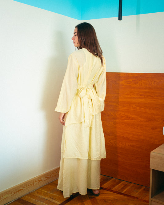 Yellow layan dress