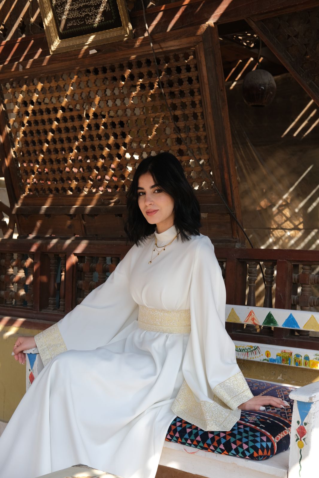 White jalila dress