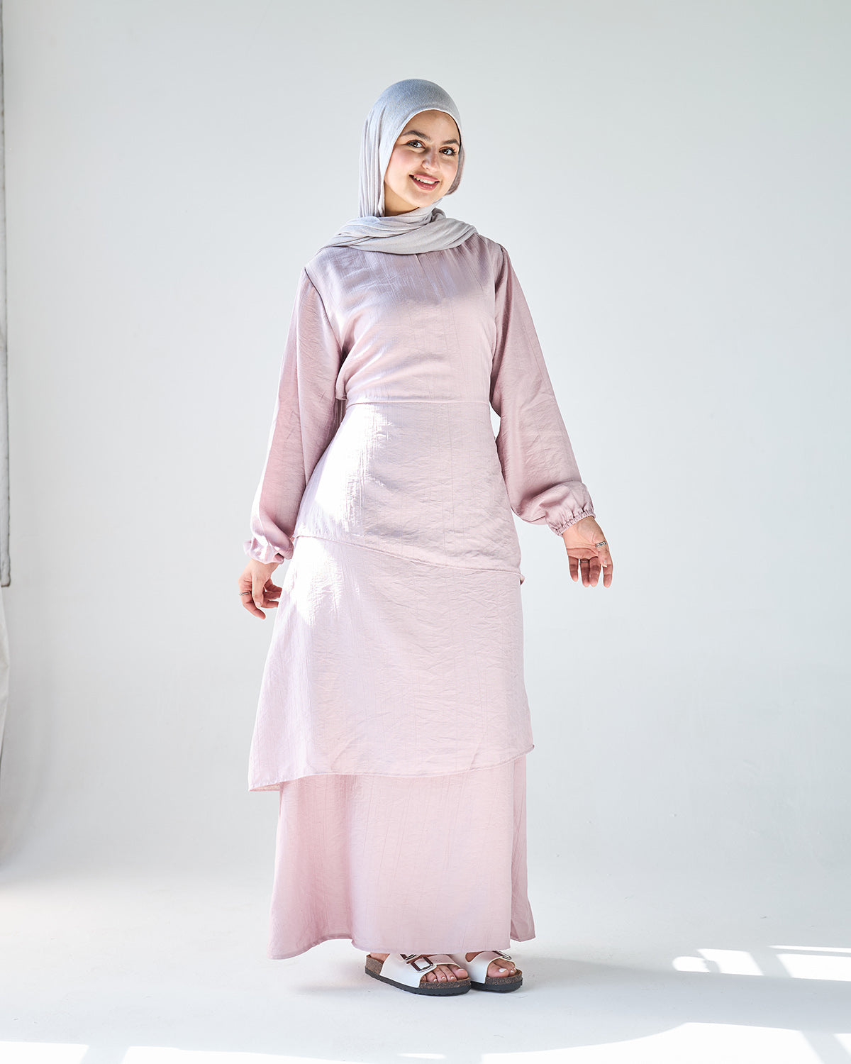 Powder pink layan dress