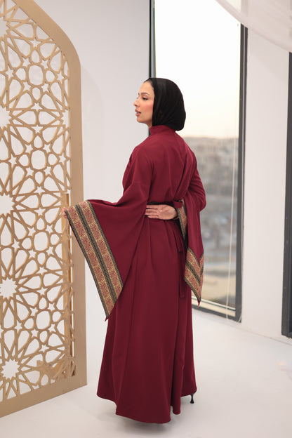 Burgandy jalila dress