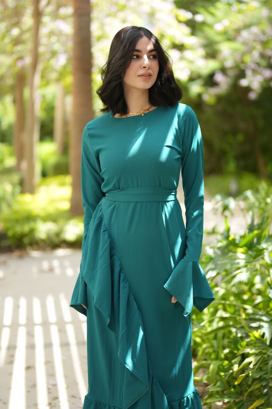 Hannah emerald dress