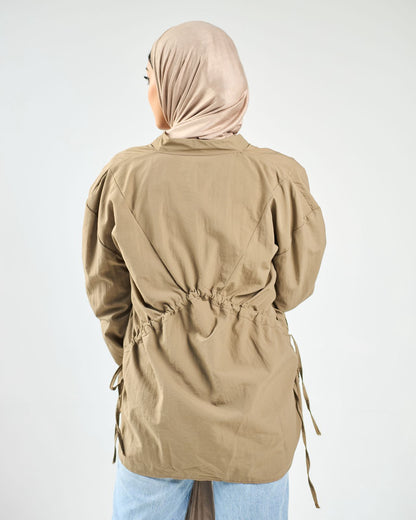 Beige waterproof blouse
