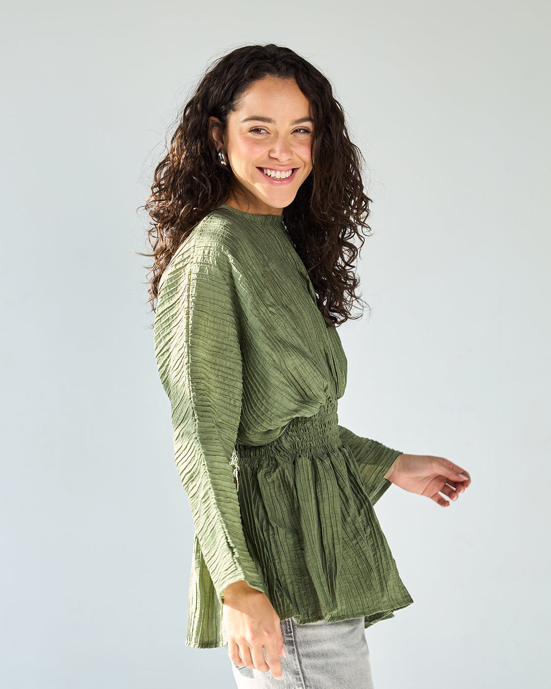 Olive nellie blouse