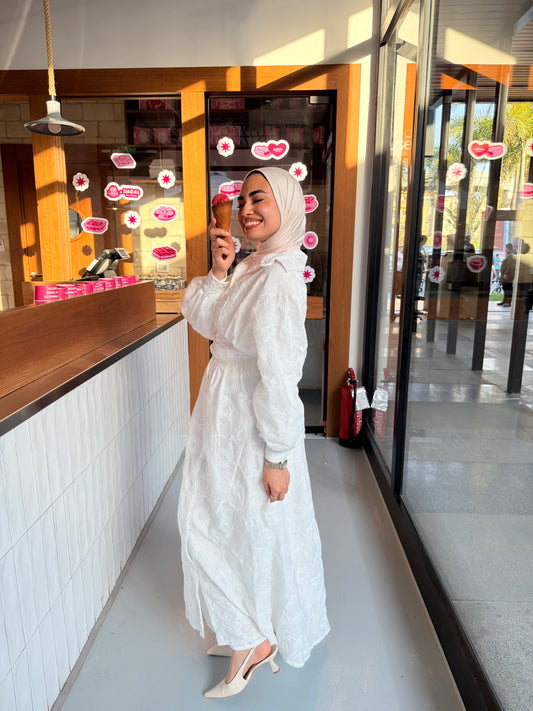 White rima dress