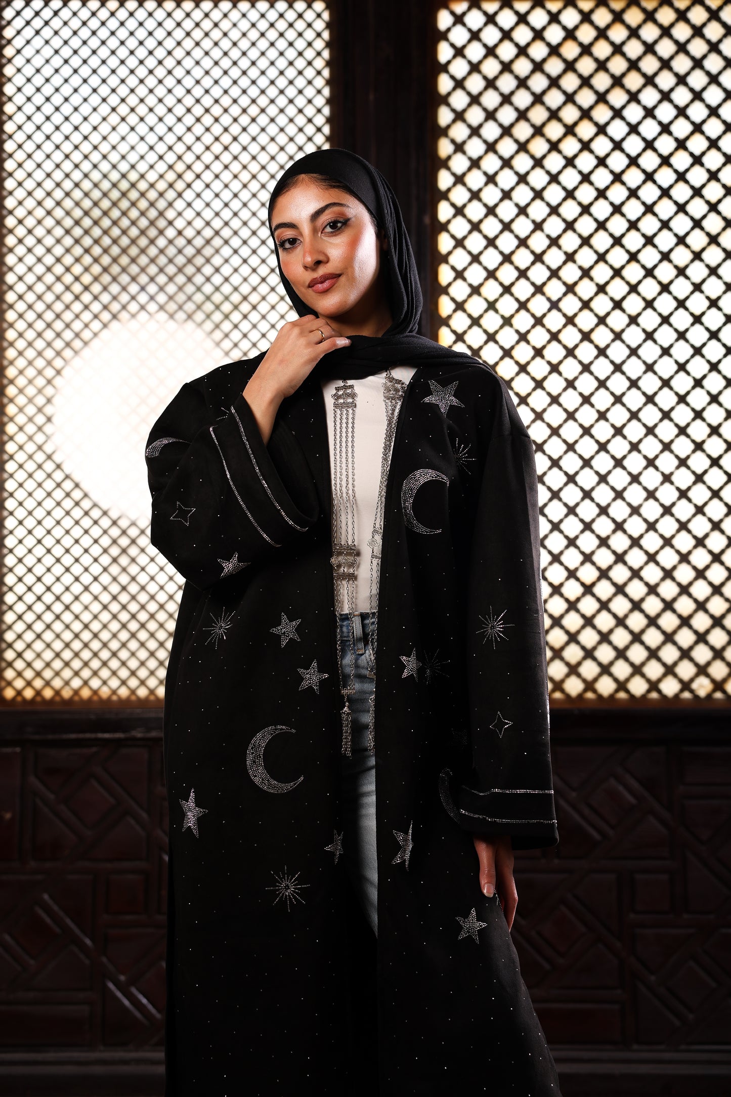 Black hilal cardigan