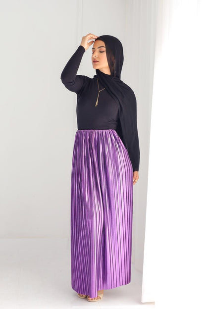 Mettalic purple skirt