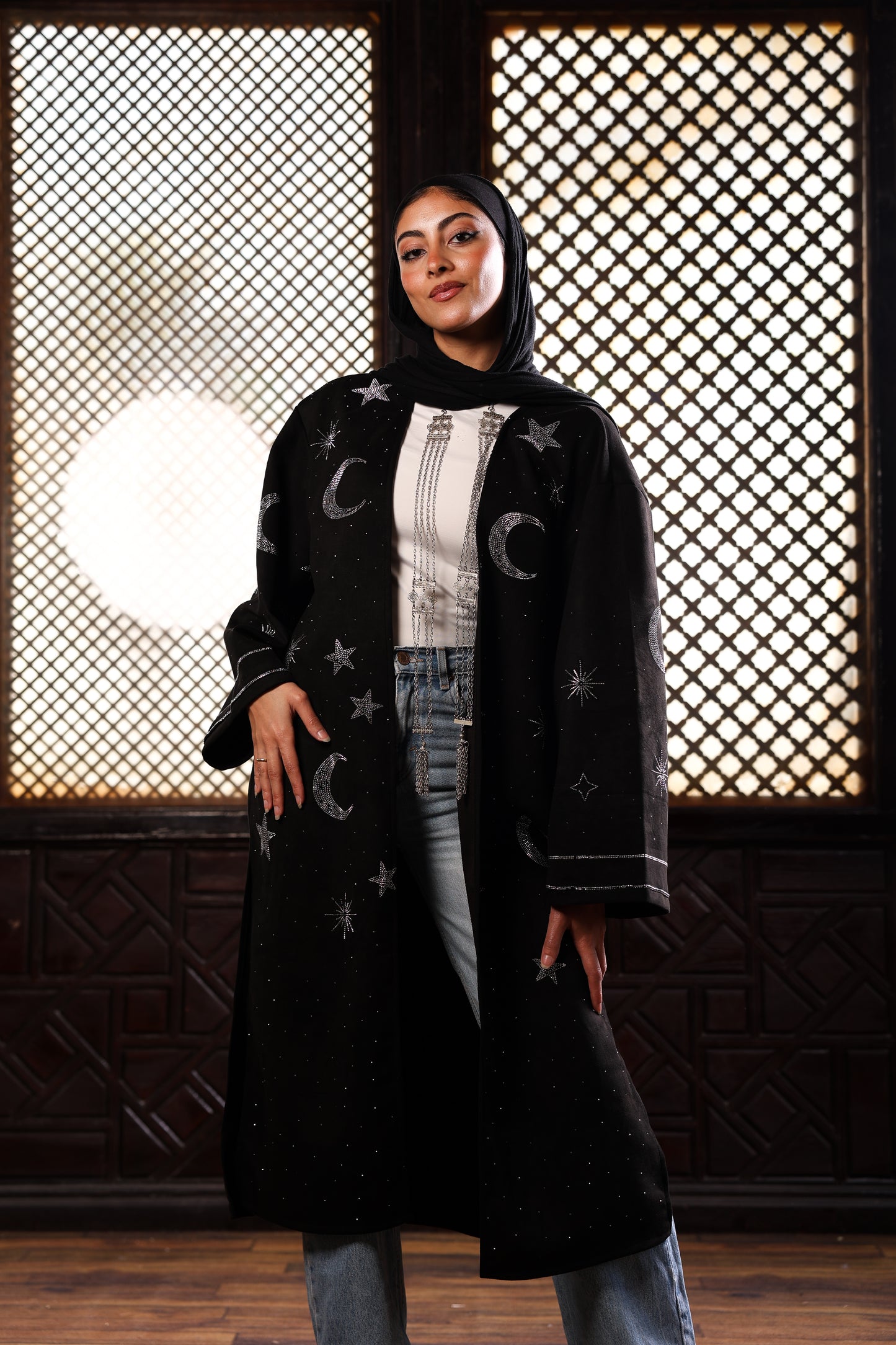 Black hilal cardigan