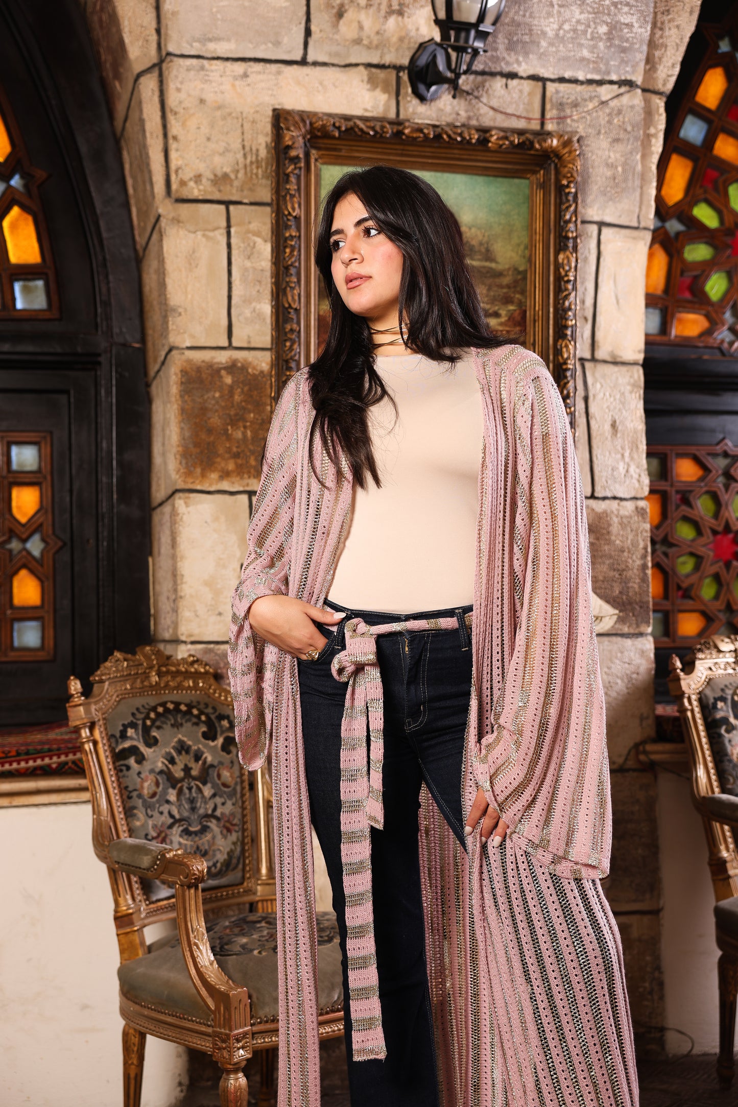 Pink layaly cardigan
