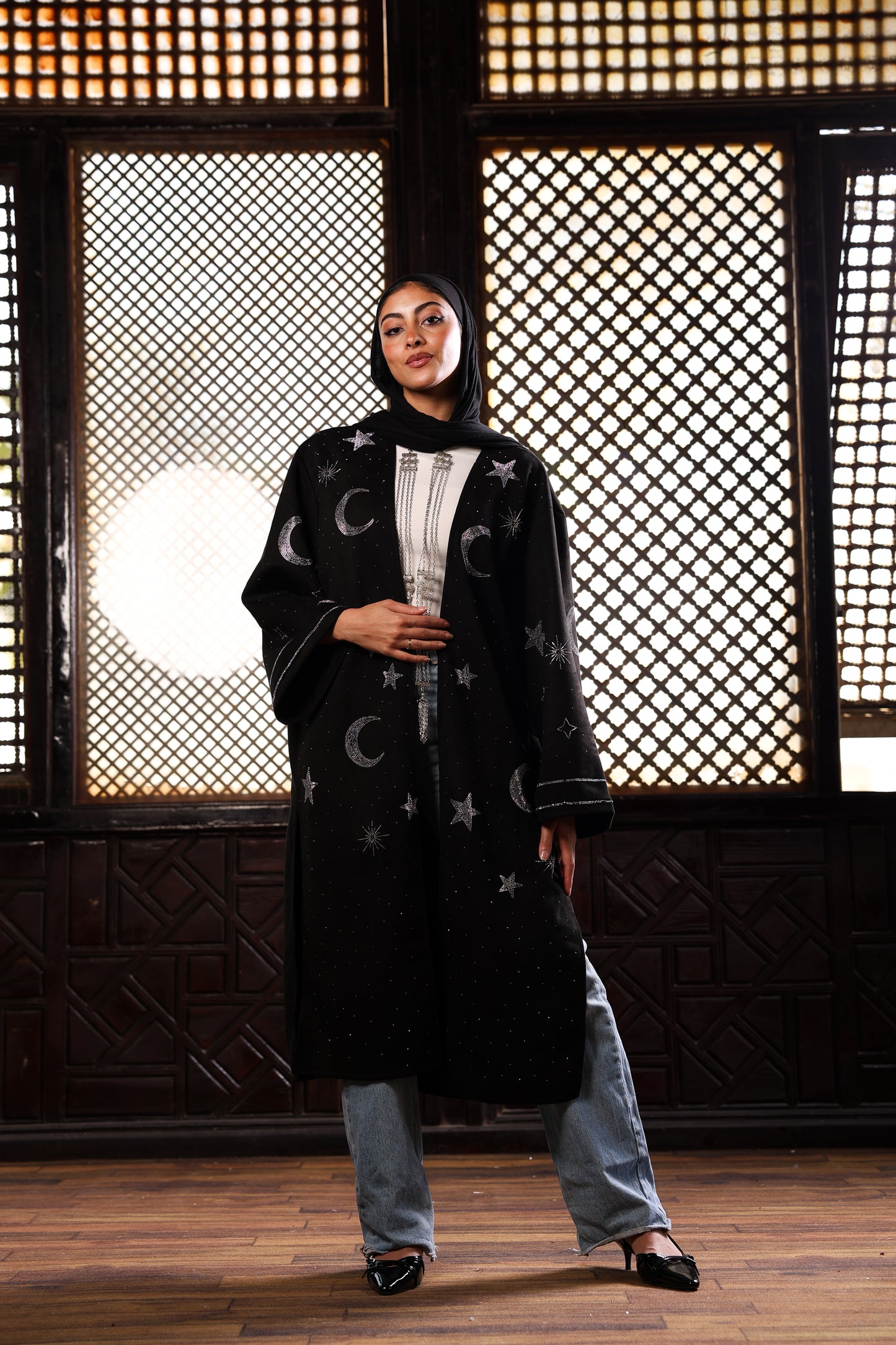 Black hilal cardigan