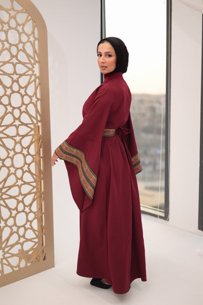 Burgandy jalila dress