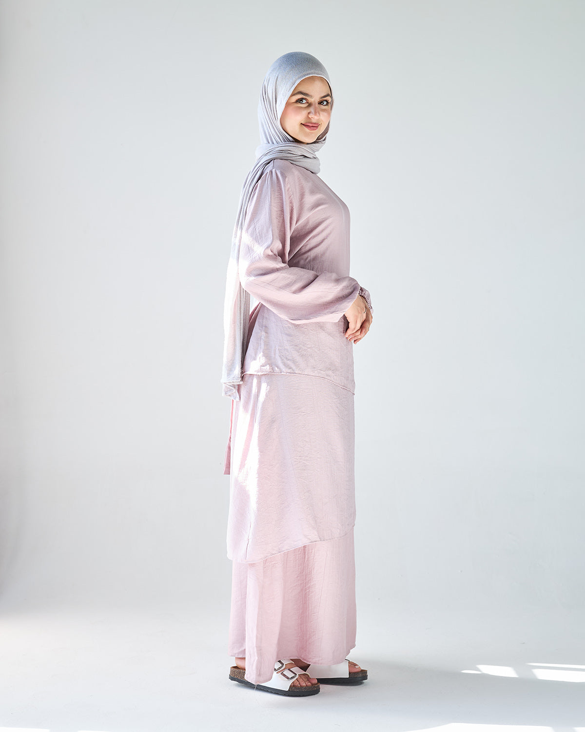 Powder pink layan dress