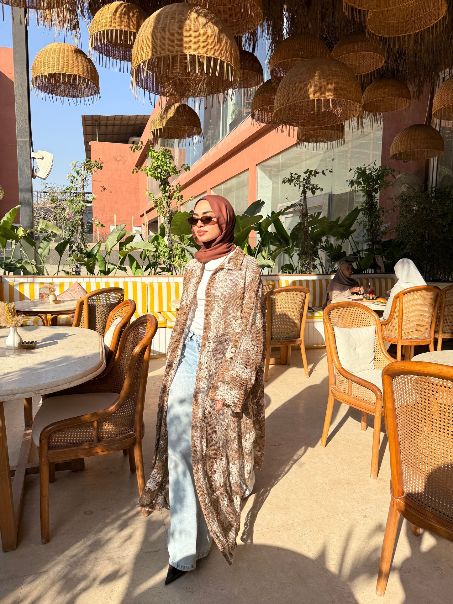 Brown daiana cardigan