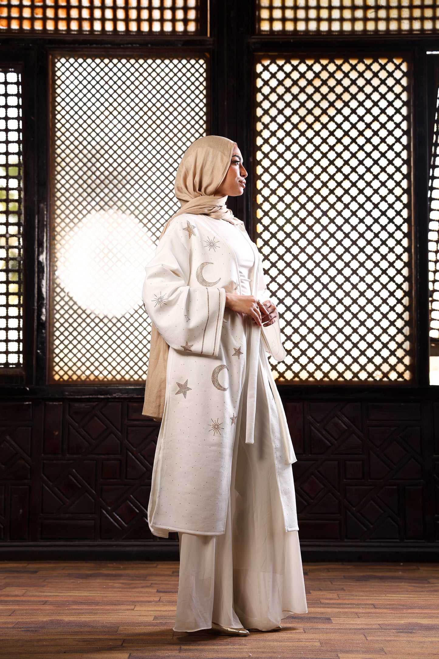 White hilal cardigan