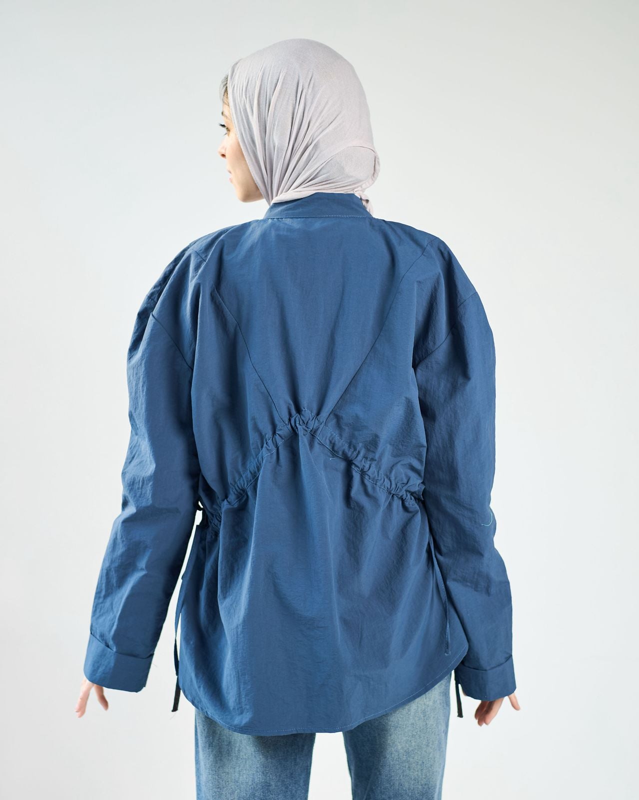 Navy blue waterproof blouse
