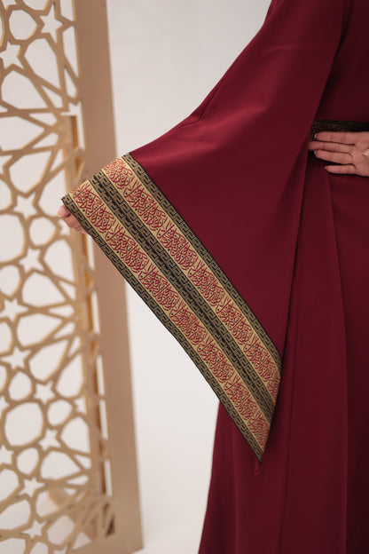 Burgandy jalila dress