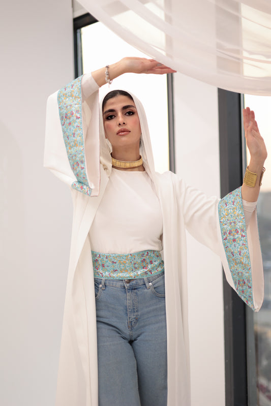 Nasim white qaftan
