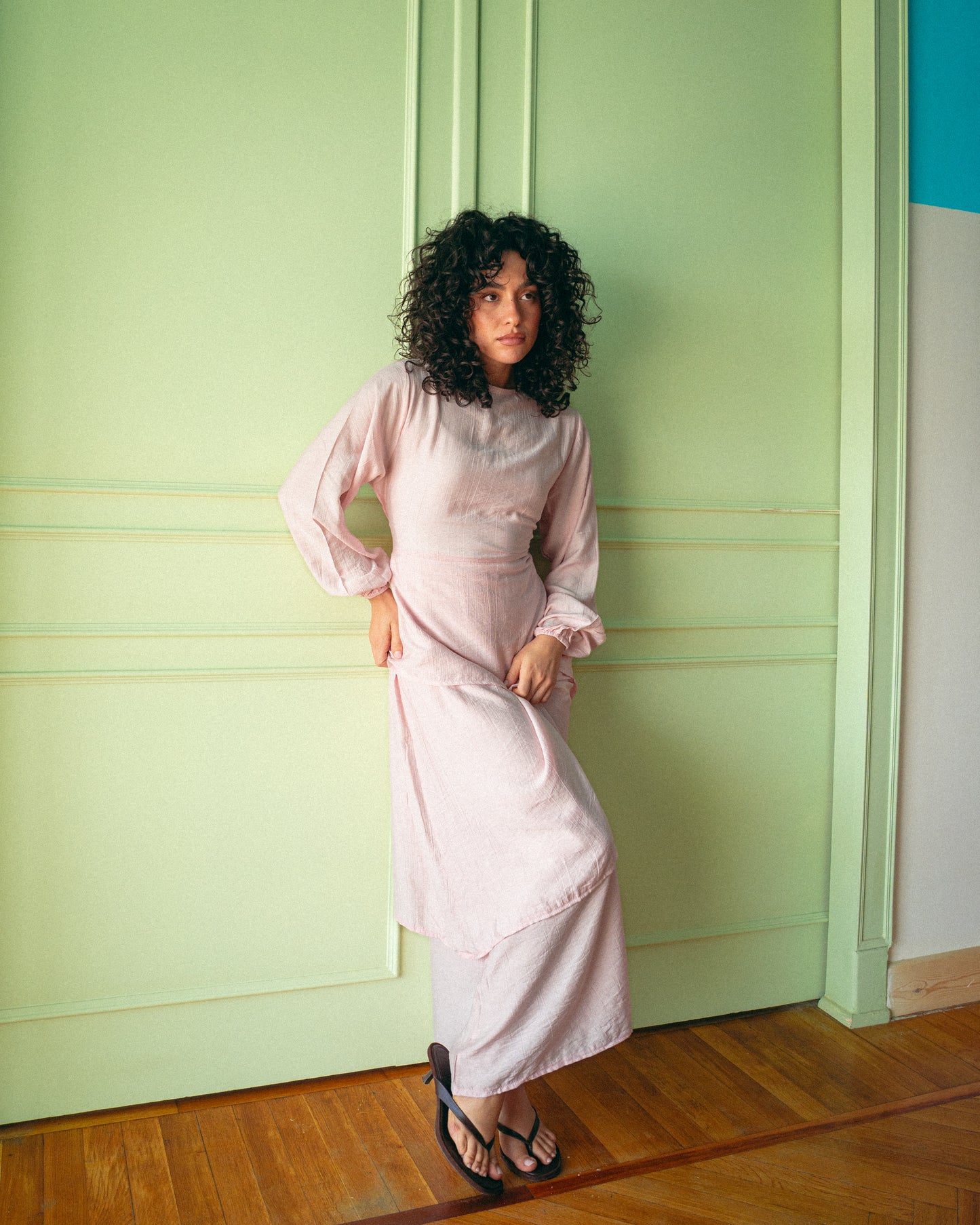 Pink layan dress