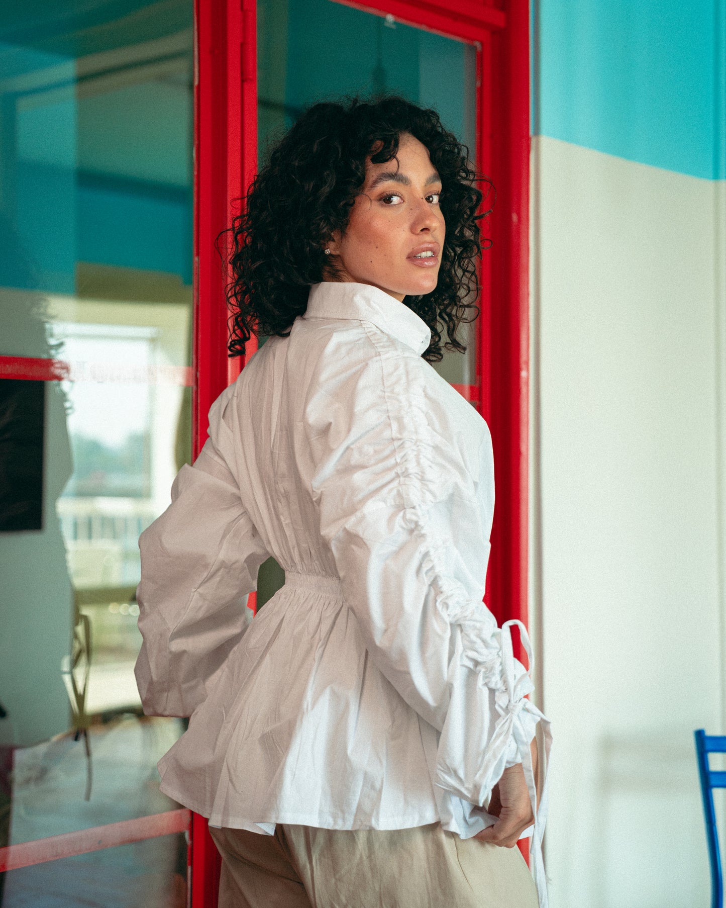White alessia blouse