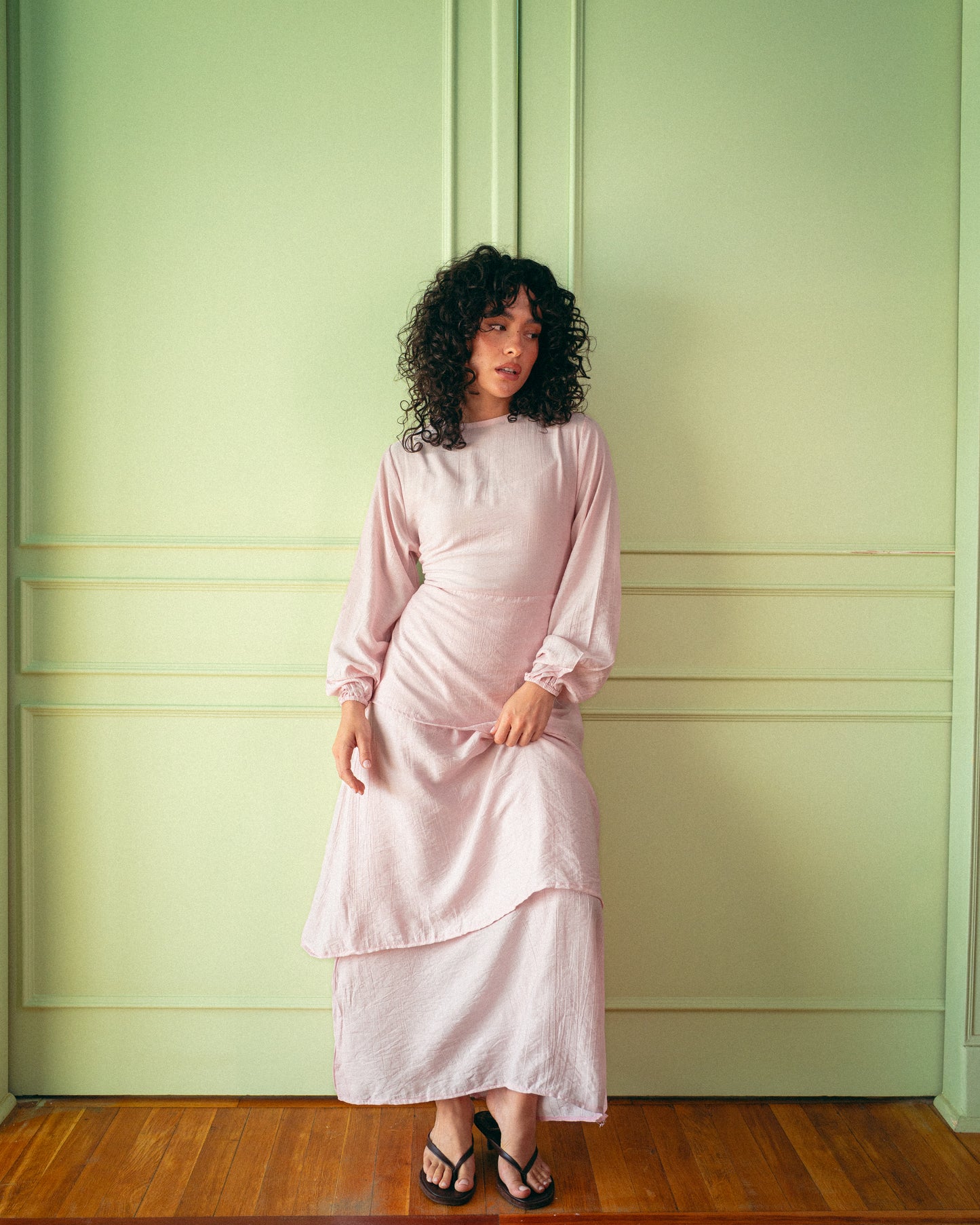 Pink layan dress