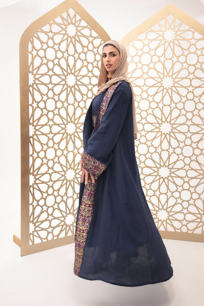 Navy blue rouh dress