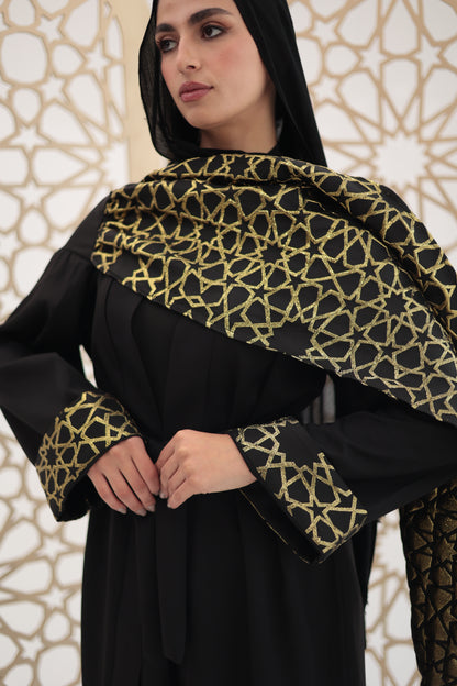 Nojoum black qaftan