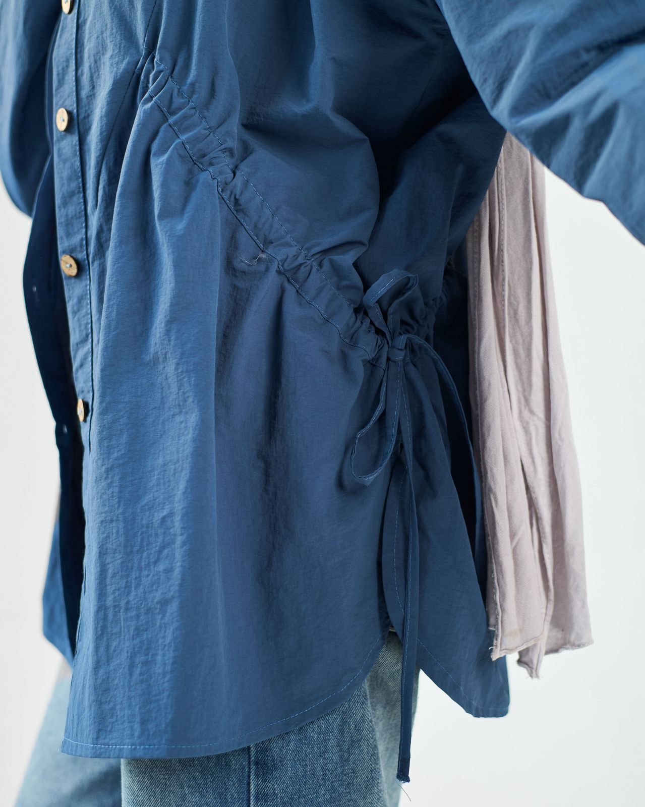 Navy blue waterproof blouse