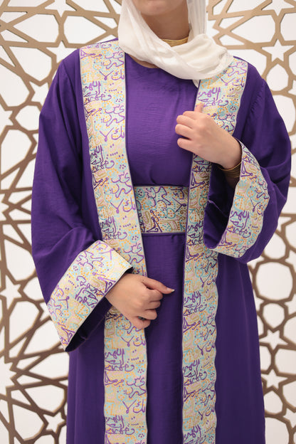 Purple rouh dress