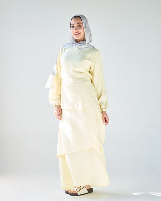 Yellow layan dress