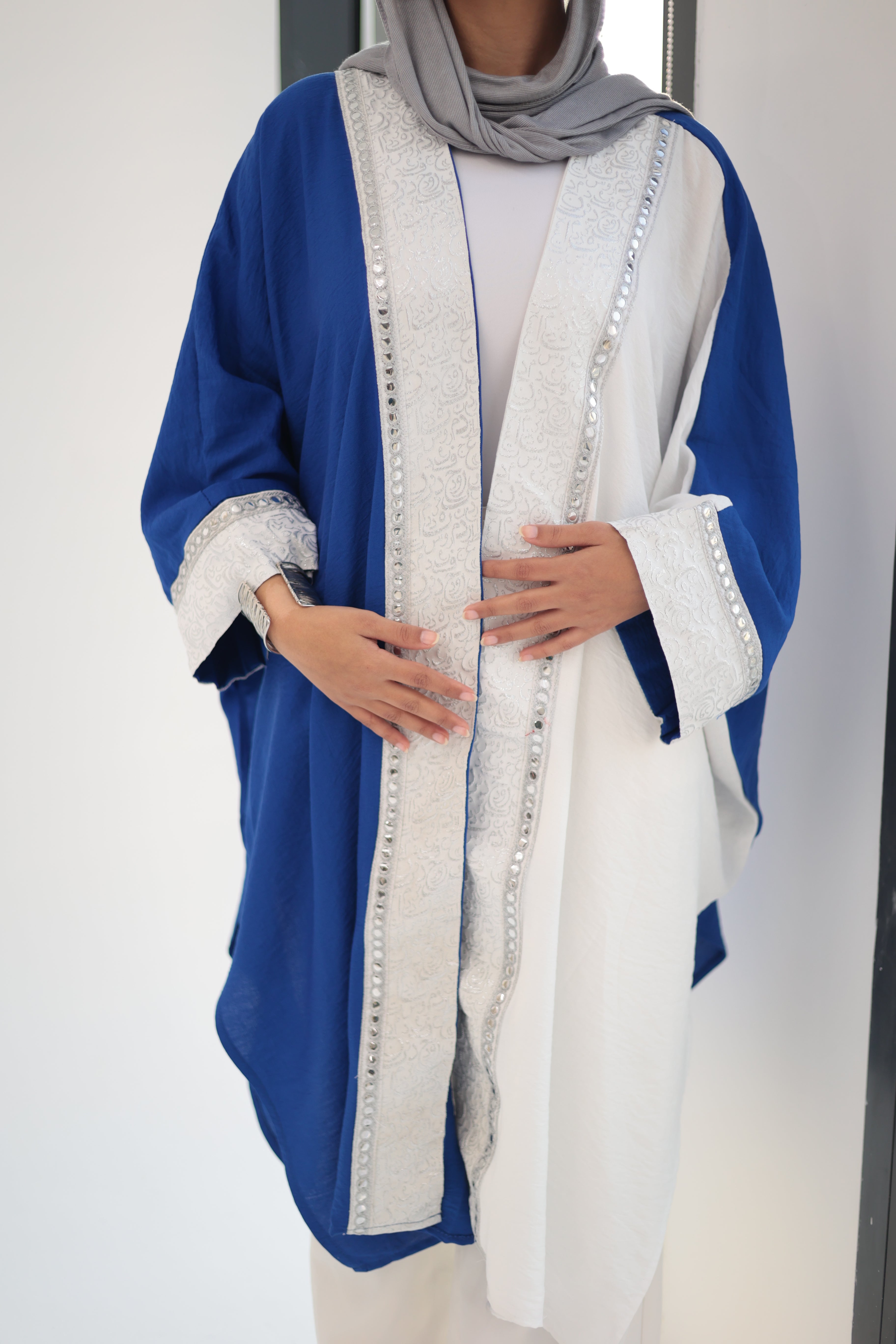 Blue hureya qaftan
