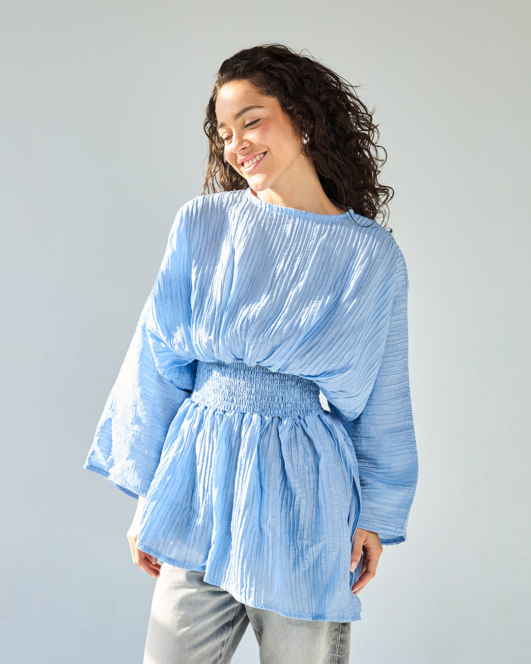 Baby blue nellie blouse