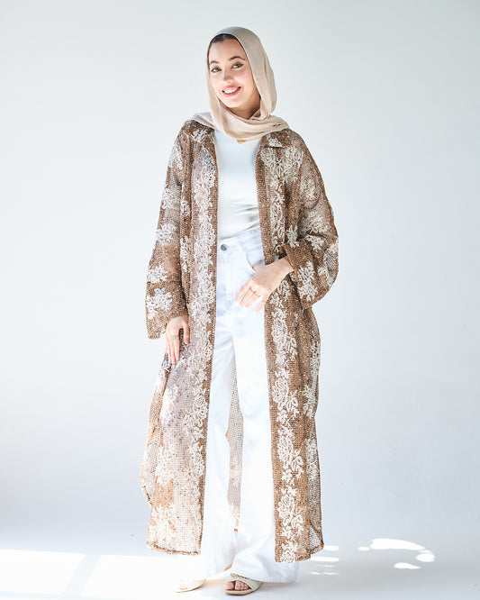 Brown daiana cardigan