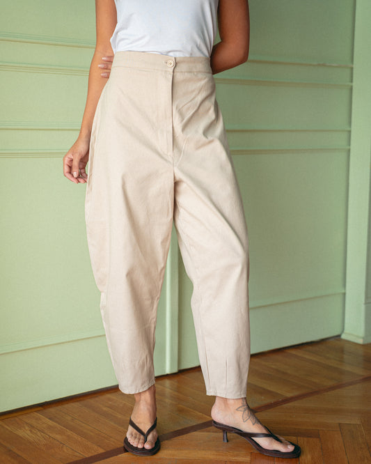 Beige everyday pants
