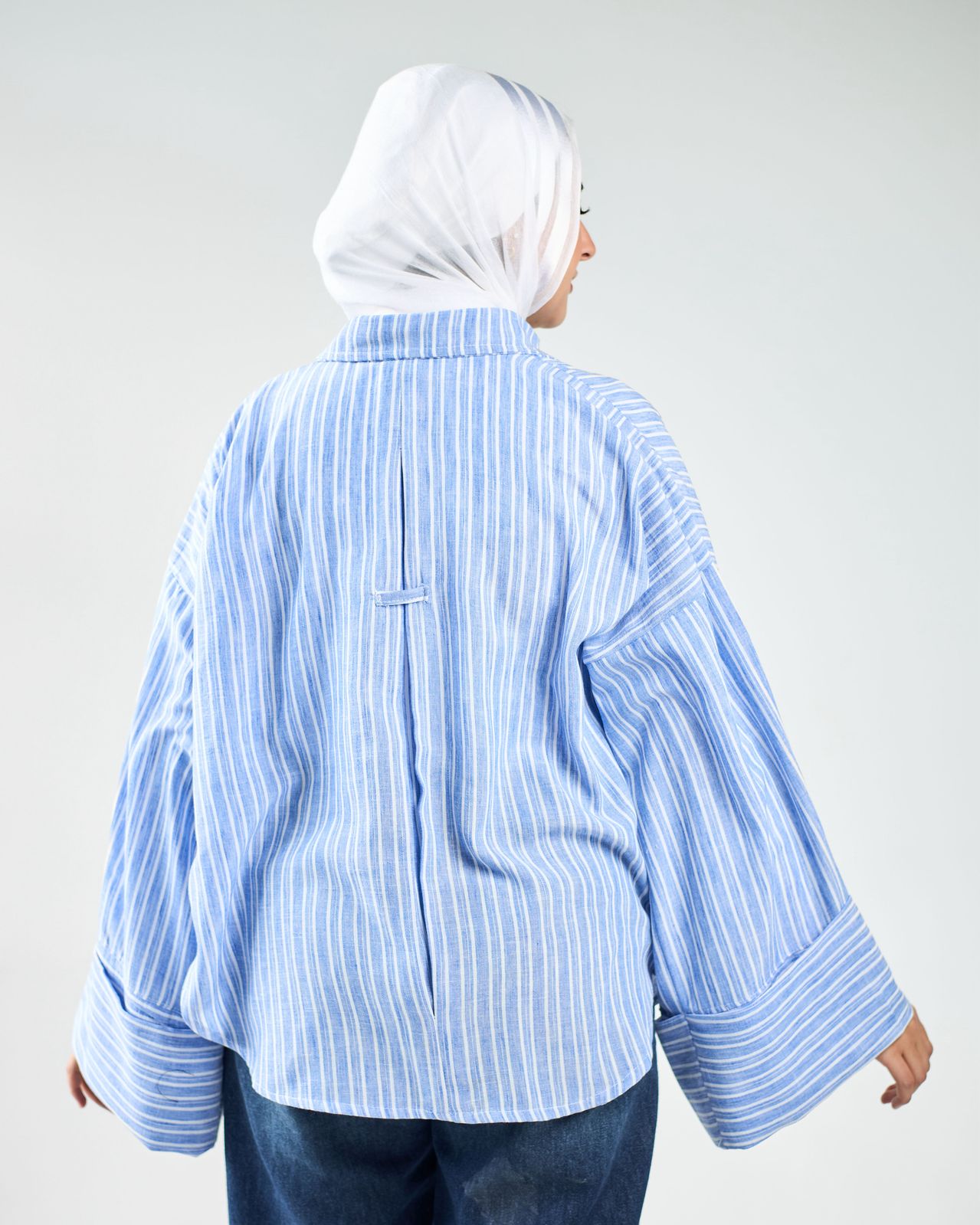 Stripped Linen Chemise