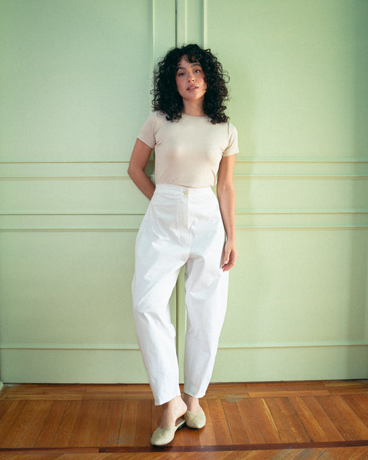 White everyday pants
