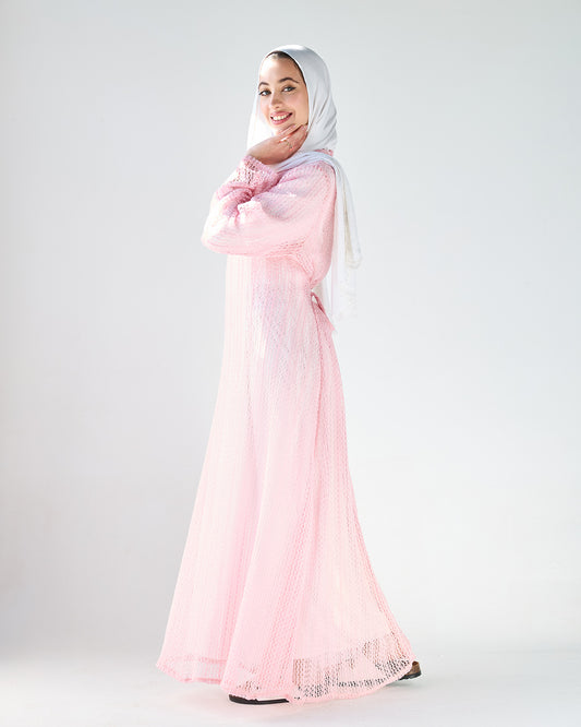 Pink mesh dress