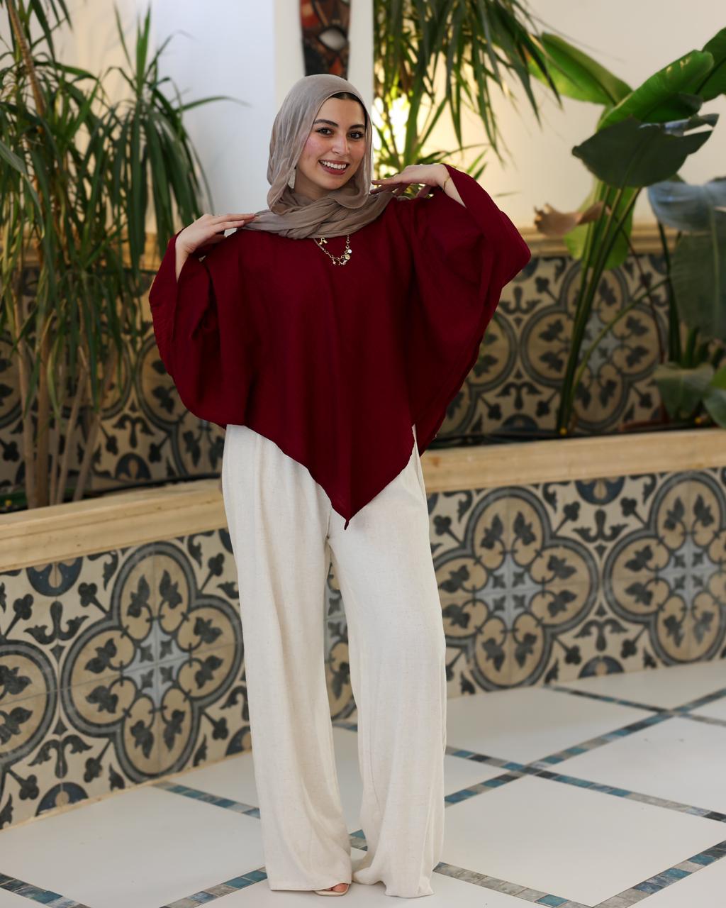 Burgandy Crushed Top